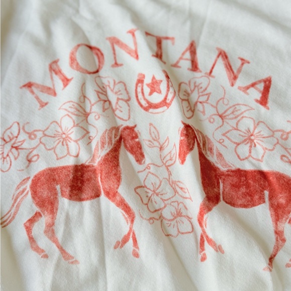 Free People Montana Graphic Camden Oversized Sweatshirt Size Small - Picture 10 of 14